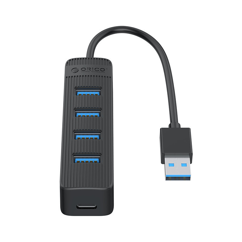 USB-концентратор ORICO 4 USB-A 3.0 черный (ORICO-TWU3-4A-BK) #1