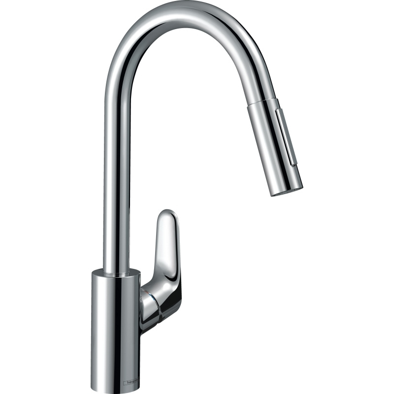 Смеситель на кухню для раковины / Кухонный кран для мойки Hansgrohe Focus 31815000 Хром  #1