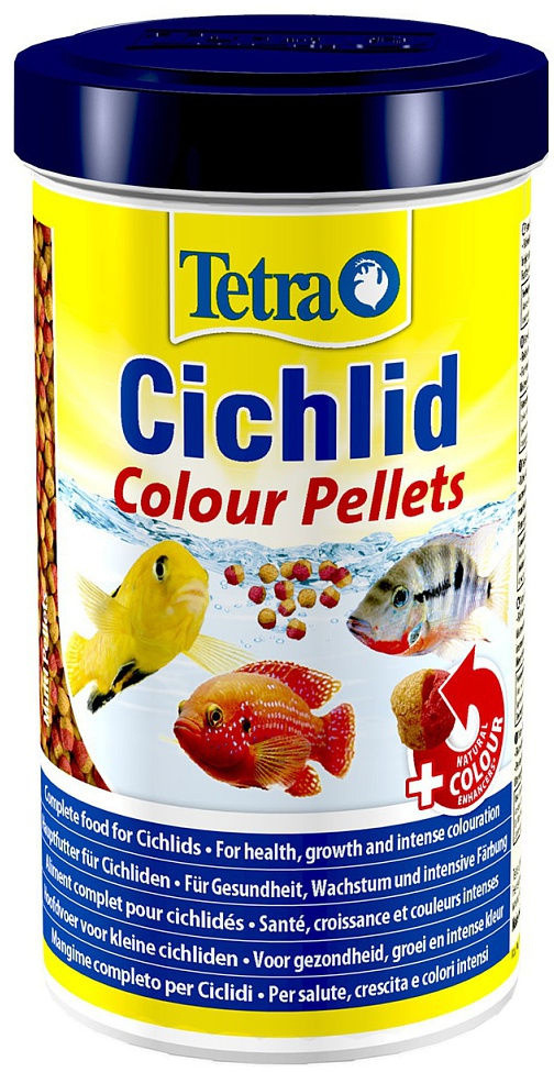 Tetra Cichlid Colour Pellets корм для всех видов цихлид для улучшения окраса, 500 мл  #1