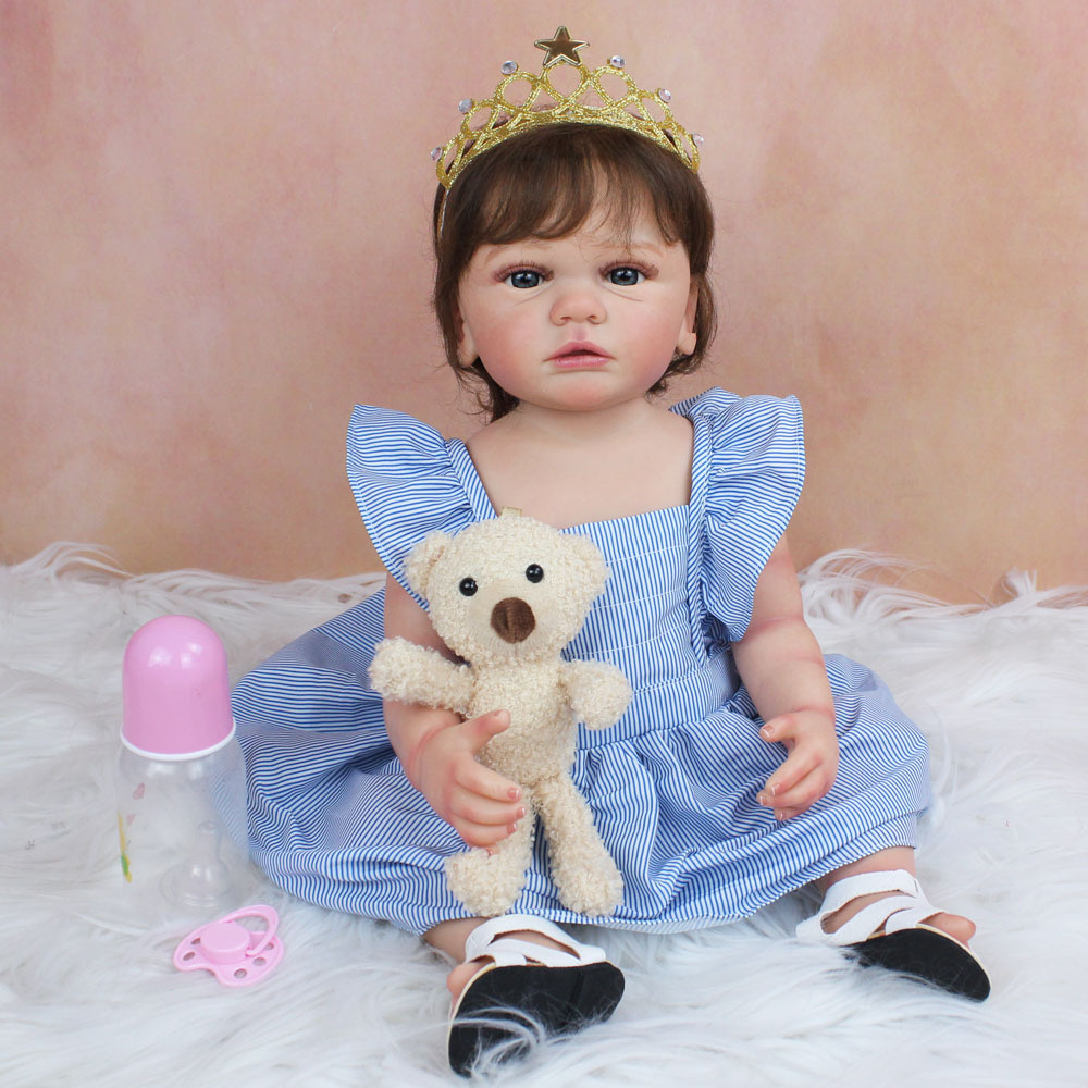 55cm Кукла реборн силиконовая мягкая на ощупь - купить с доставкой по ...