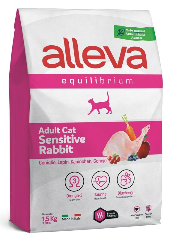 ALLEVA EQUILIBRIUM SENSITIVE Сухой корм для кошек с Кроликом - купить с ...