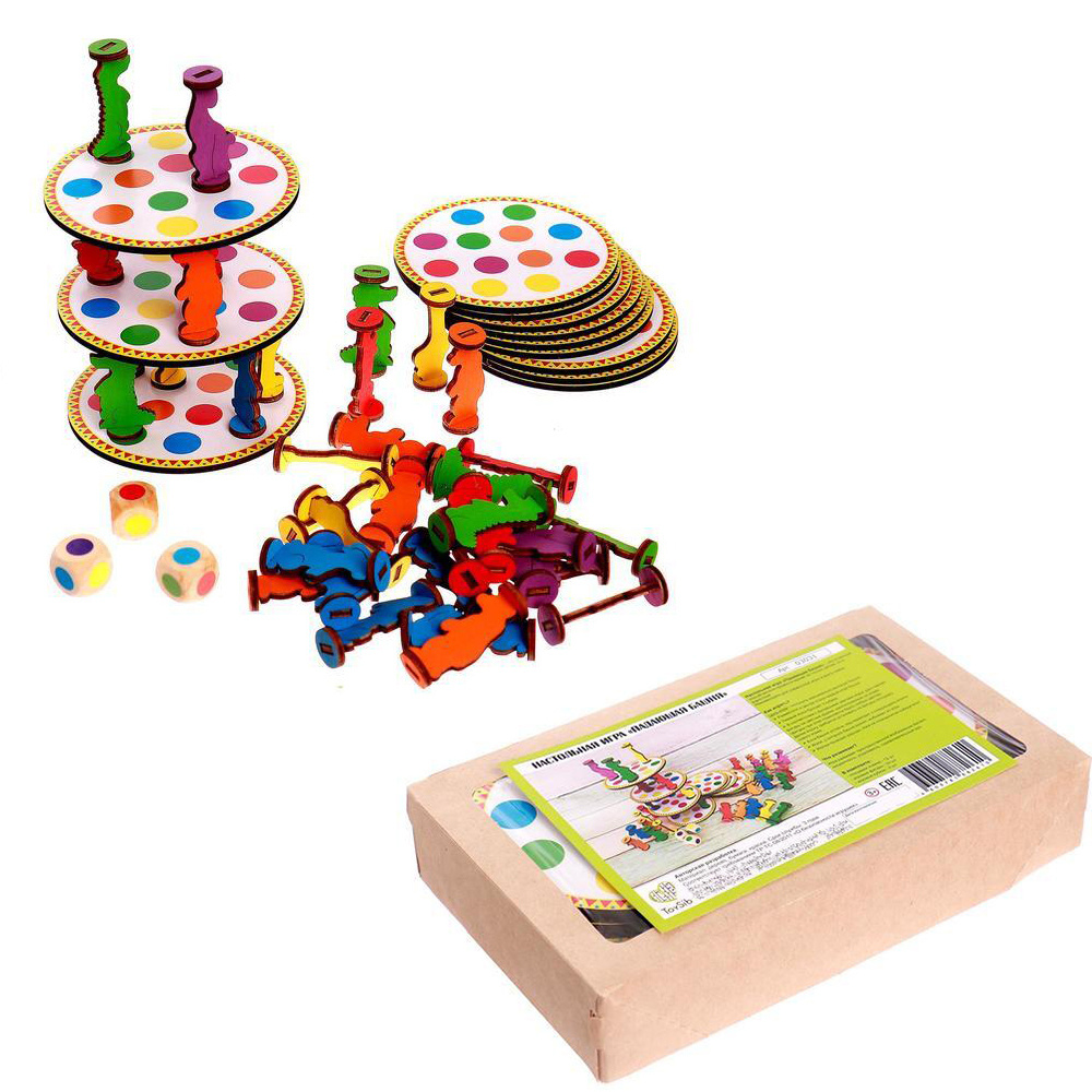 Деревянная игра Падающая башня - купить с доставкой по выгодным ценам в ...