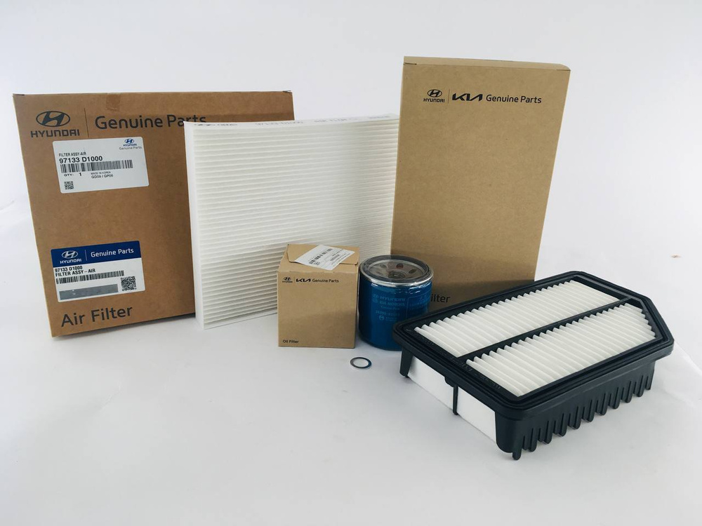 Комплект оригинальных фильтров / Набор оригинал для ТО для Hyundai ...