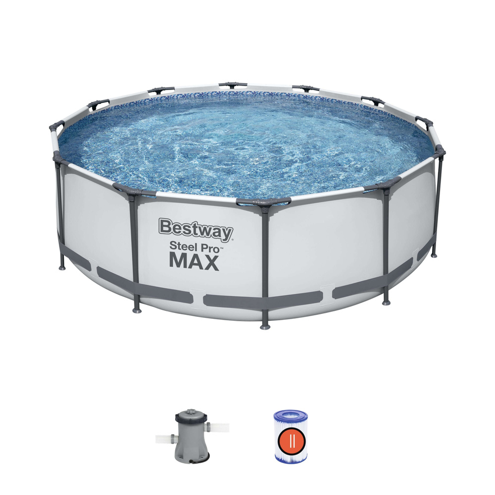 Bestway 56260 BW Каркасный бассейн Steel Pro Max 366х100см, 9150л, фил.-насос 2006л/ч  #1