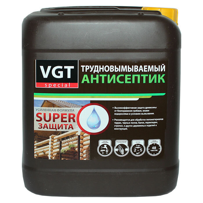 VGT Строительный антисептик Трудновымываемый 5 кг #1