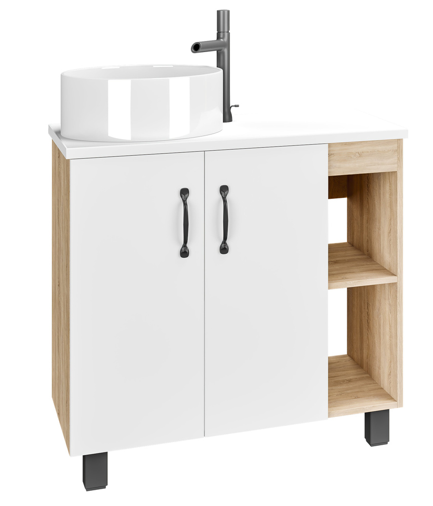 Столешница Grossman Флай 80 накладная белый глянец 508001 - купить с ...