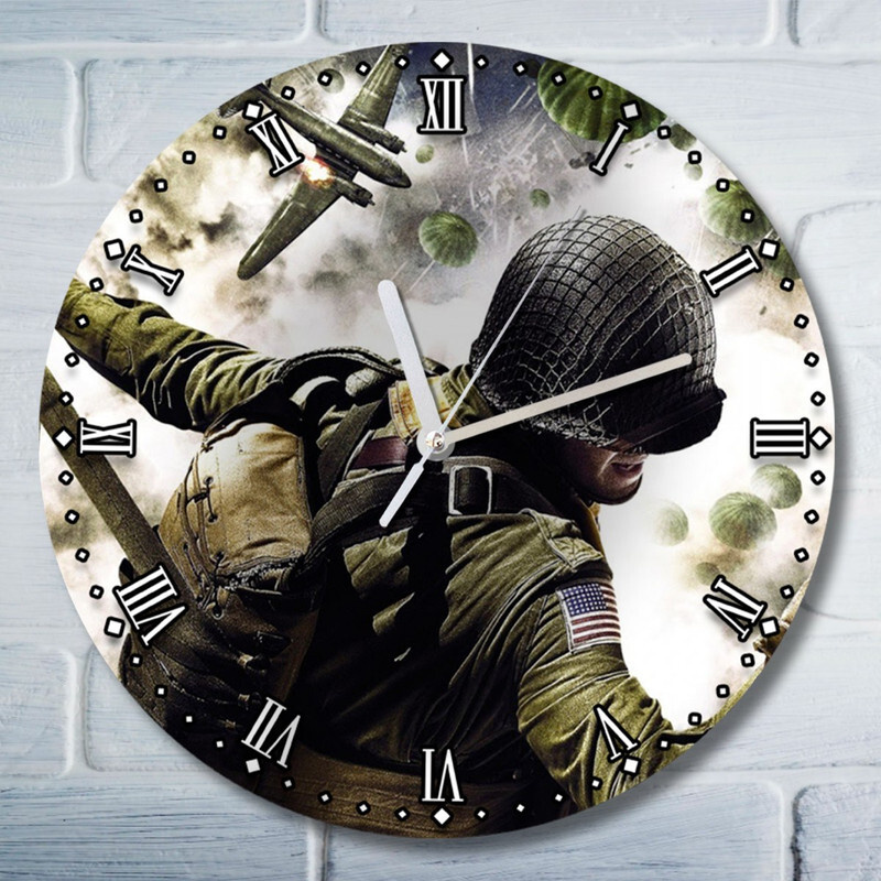Настенные часы УФ игры Medal Of Honor Airborne (медал оф хонор, шутер ...