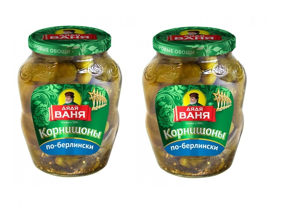Огурцы "Дядя Ваня" маринованные по-берлински 350 г 2 шт - купить с ...