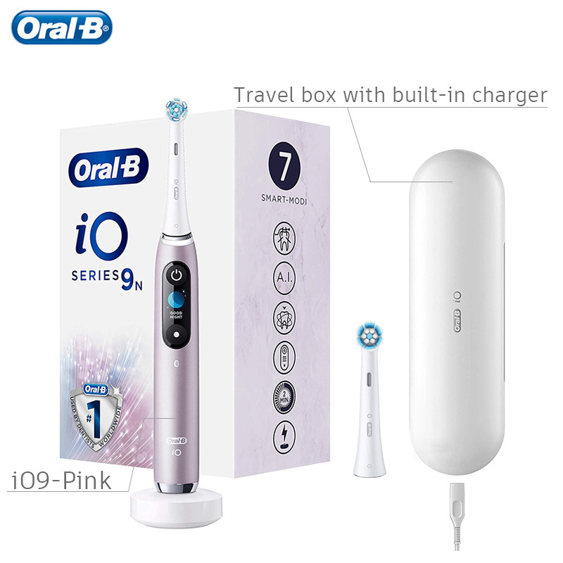 Oral-B Электрическая зубная щетка Oral B iO9, светло-розовый #1