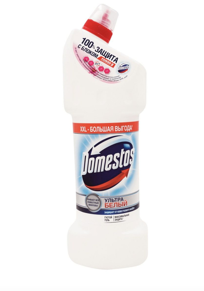 Гель Domestos Максимальная защита Ультра белый для унитаза универсальный 1,5 л  #1