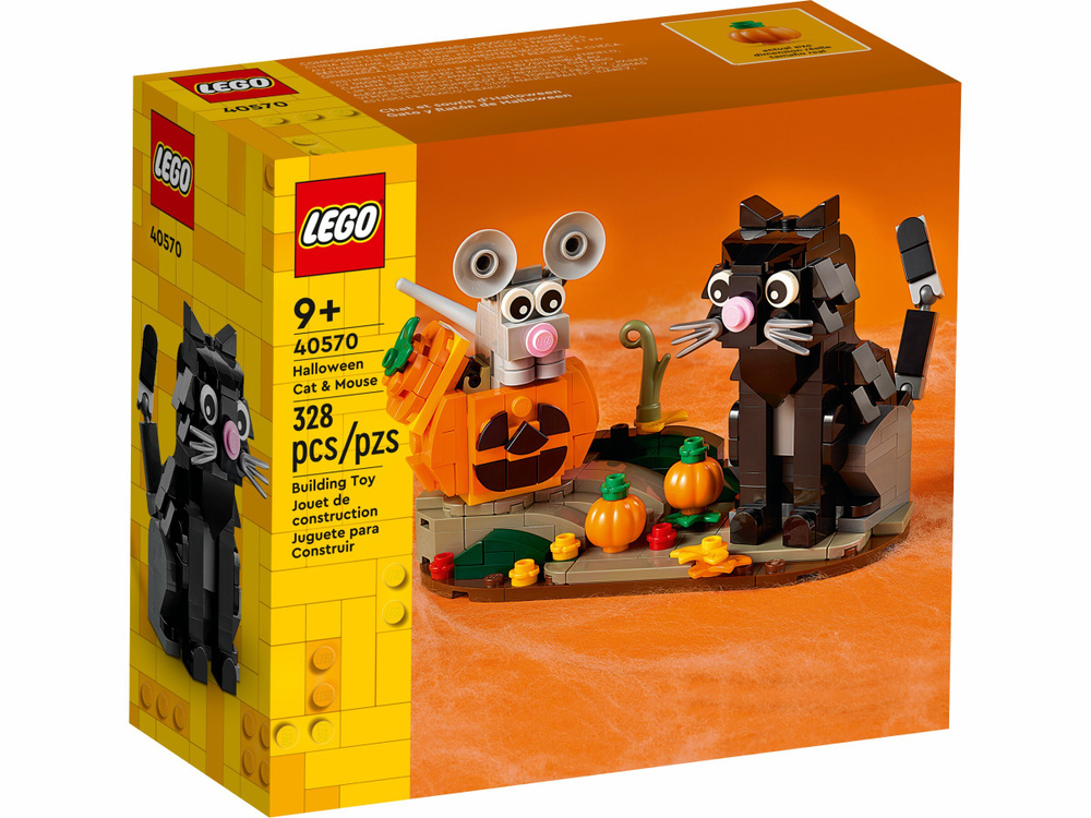 Lego halloween cat and mouse