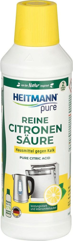 Heitmann / Средство от накипи Heitmann Антинакипин с лимонной кислотой 500мл 2 шт  #1