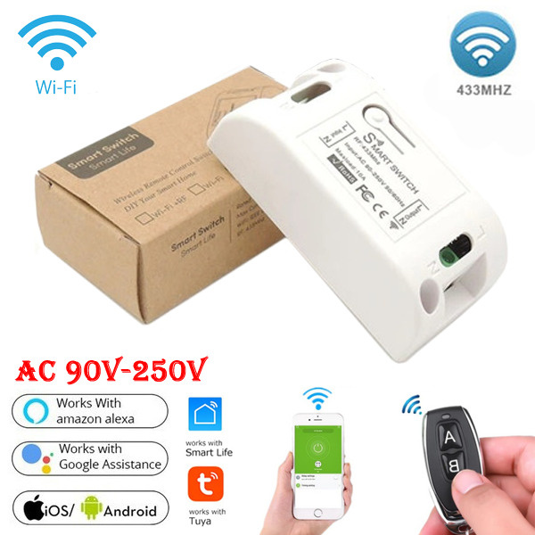 WiFi RF 433 МГц Универсальный комплект реле дистанционного управления ...