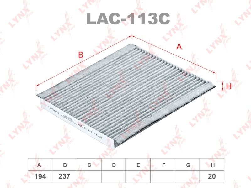 LYNXauto Фильтр салонный арт. LAC113C #1