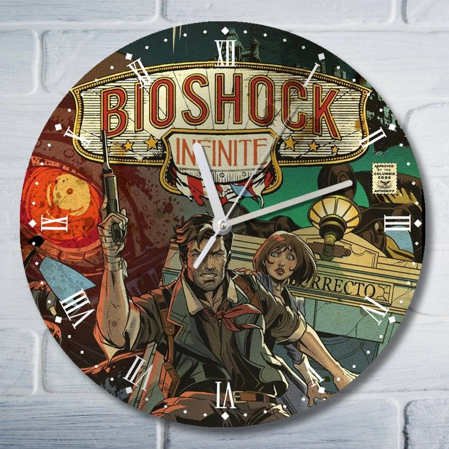 Настенные часы УФ Игры Bioshock Infinite (Биошок Инфинити, ps4, ps5, pc,  xbox, switch) - 6277 - купить по низкой цене в интернет-магазине OZON  (840921188)