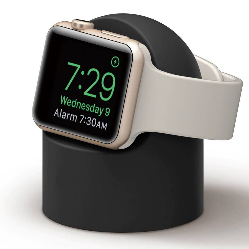 Силиконовая подставка для Apple Watch - Черная