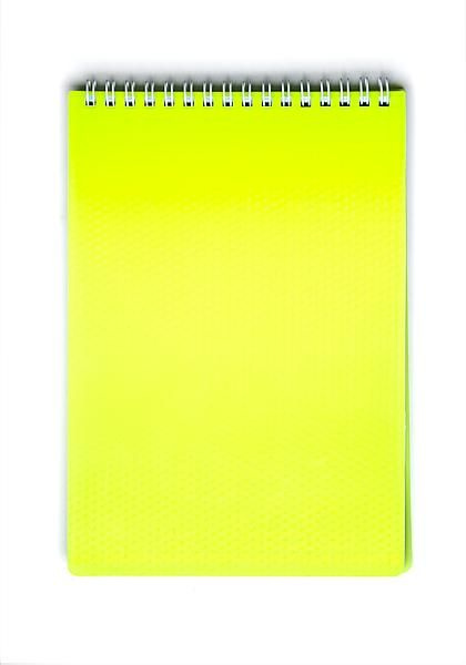 Блокнот Hatber 80л А5ф клетка Пластиковая обложка на гребне DIAMOND NEON Желтый  #1