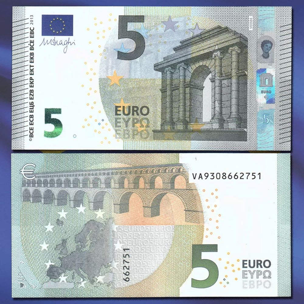Купюры валюты Еврозоны