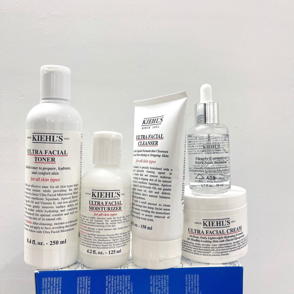 Kiehl's Набор косметики для ухода за лицом женский Подходит для всех типов кожи Снимают покраснение и #1