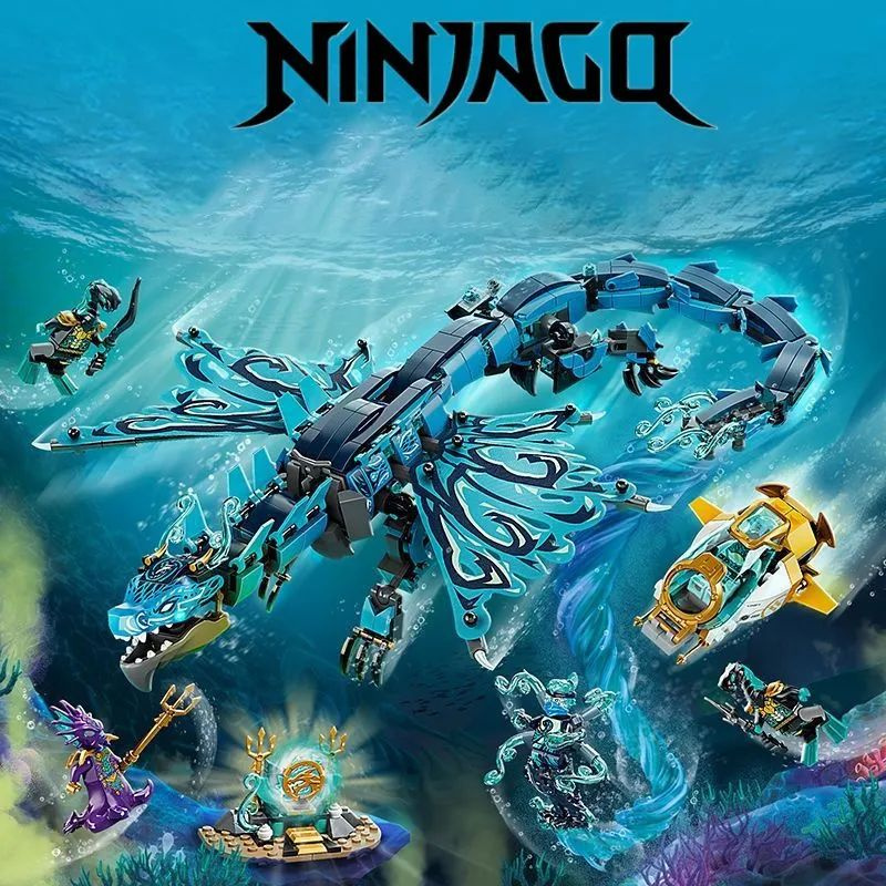 Конструктор Ниндзяго Ninjago / Водный дракон / Огненный дракон / Храм