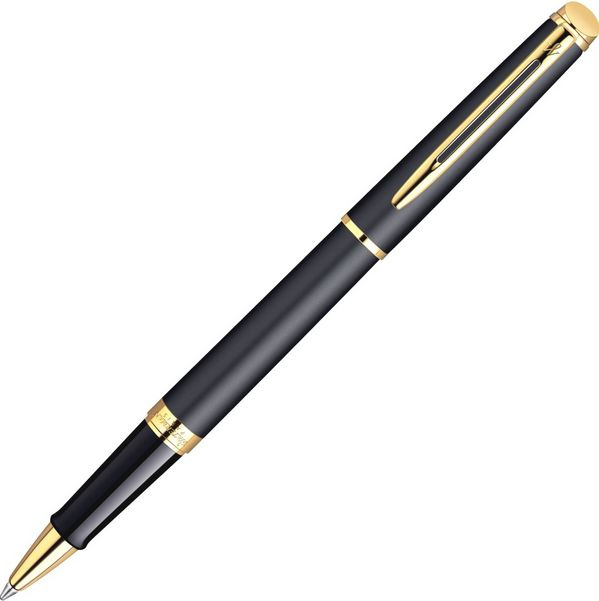 Ручка роллер Waterman Hemisphere (CWS0920750) Matte Black GT F черн. черн. подар.кор.  #1