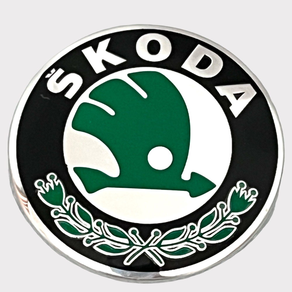 Эмблема/шильдик для автомобиля Skoda /Шкода 7,8см - купить по выгодным  ценам в интернет-магазине OZON (651277474)