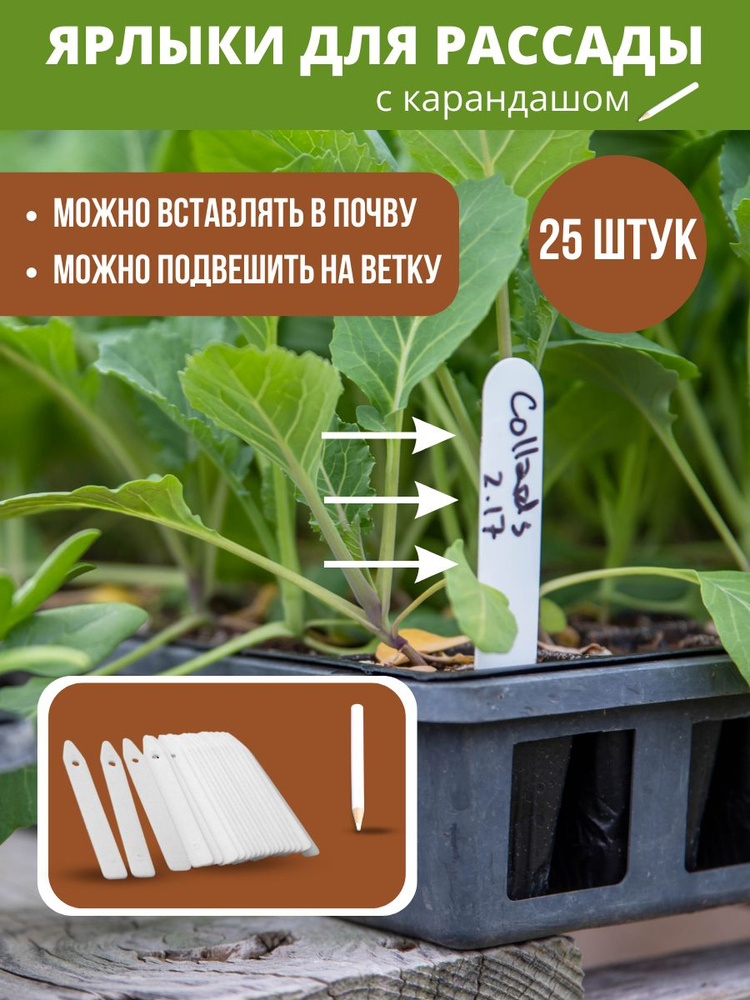 Садовые таблички для маркировки растений купить по низкой цене в ...