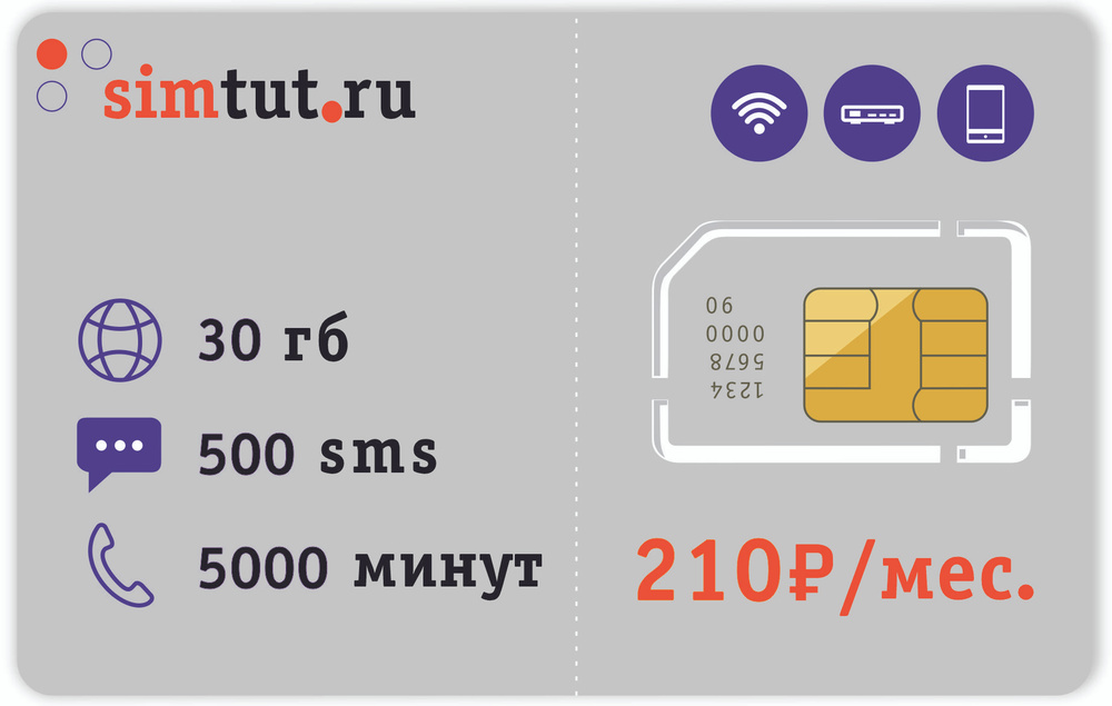 SIM-карта Сим-карта, тариф для телефона (Вся Россия) #1