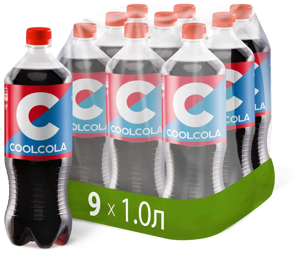 Газированный напиток Очаково Cool Cola(Кул Кола), 9 штук по 1 л  #1