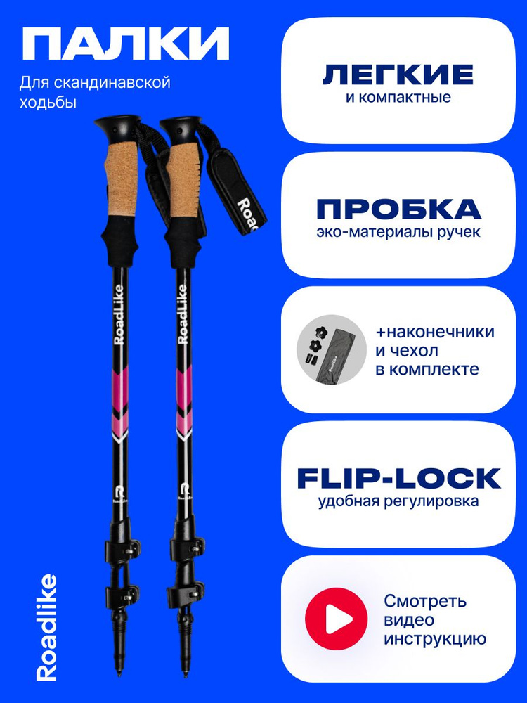 Палки для скандинавской ходьбы, треккинговые - купить с доставкой по ...