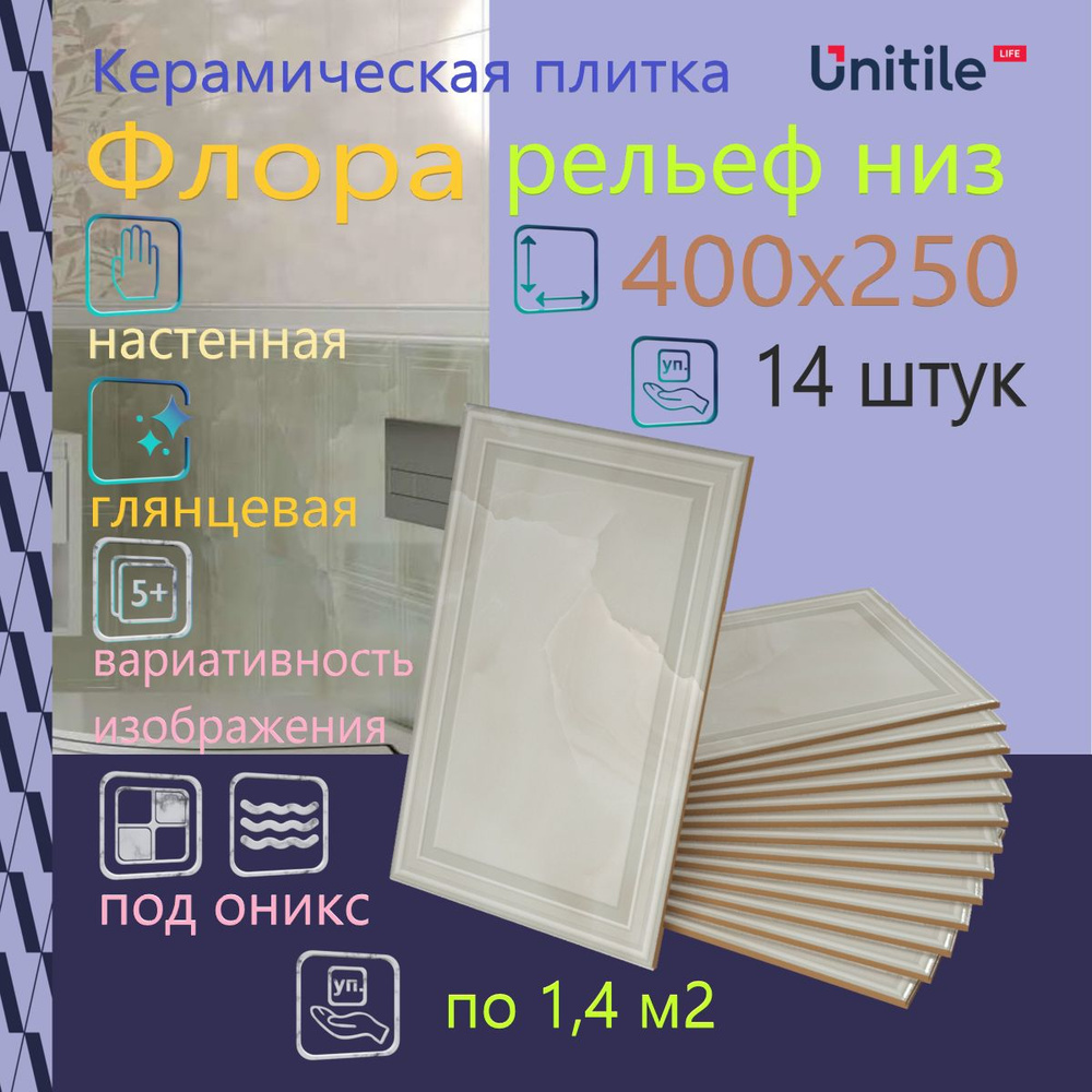 Unitile LIFE Плитка керамическая40 см x 25 см #1