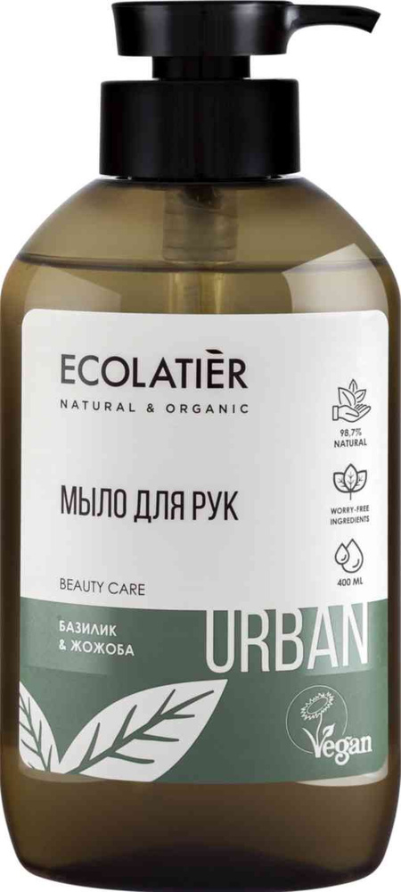 Жидкое мыло для рук Ecolatier Urban Базилик и Жожоба, 600 мл, 1 шт #1