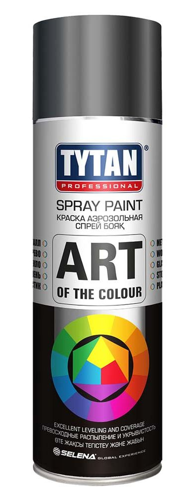 Аэрозольная краска Tytan Professional Art of the color глянцевая Серая RAL 7015, 400 мл, 3 шт  #1