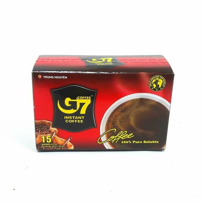 Вьетнамский растворимый черный кофе G7 Trung Nguyen, 15 пак. по 2 г  #1