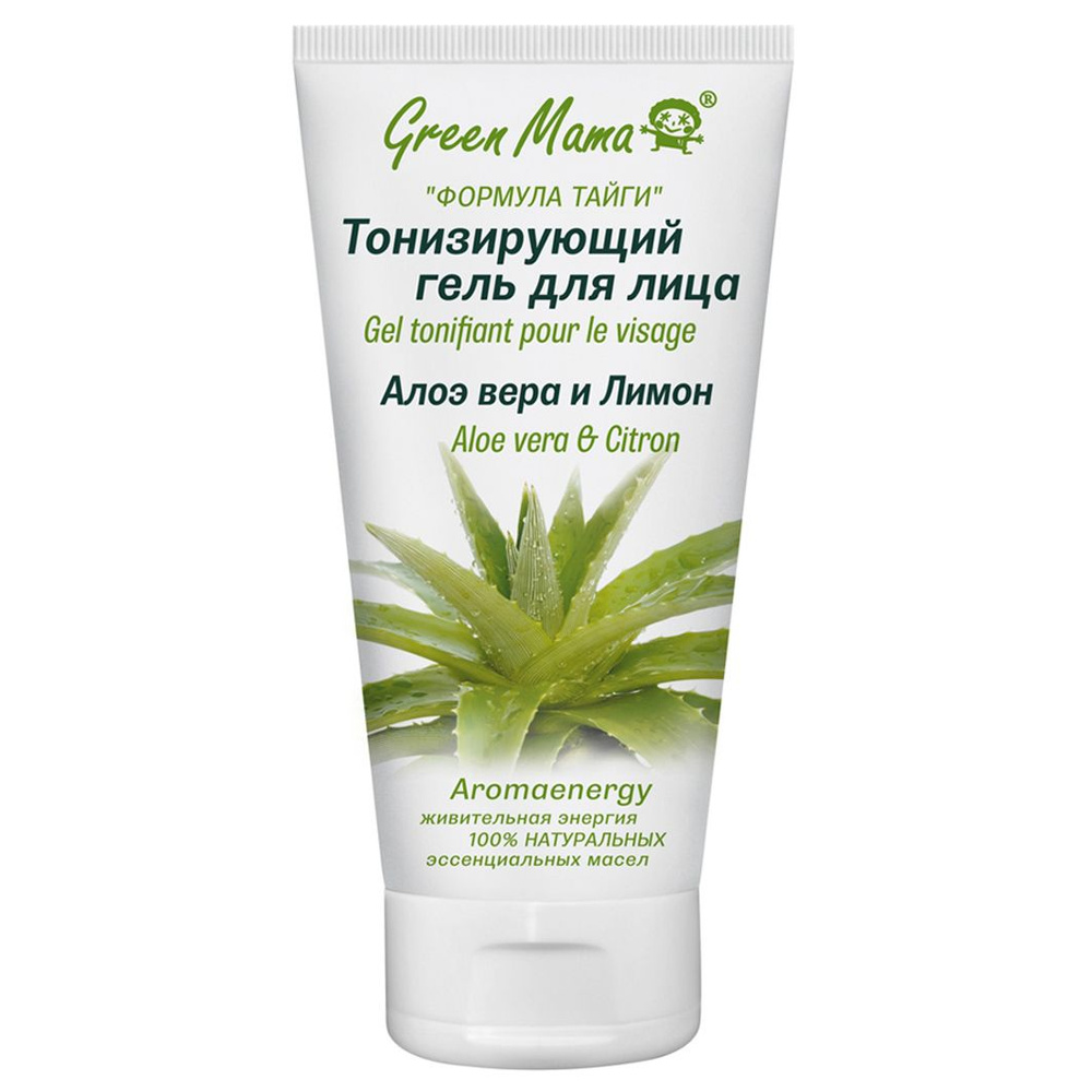 Green Mama Гель тонизирующий для лица Алоэ Вера и лимон 50мл - купить с ...