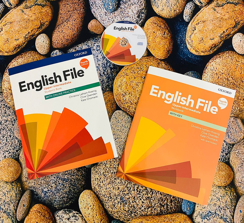 English File Upper Intermediate четвёртое издание, 4th edition,  Учебник+рабочая тетрадь + диск | Chomacki Kate