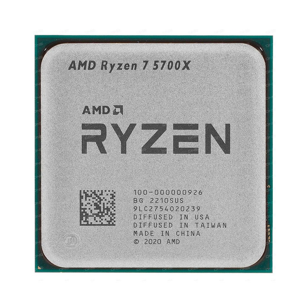 Процессор AMD Ryzen 7, OEM (без кулера), 8 яд., 3.4 ГГц 100