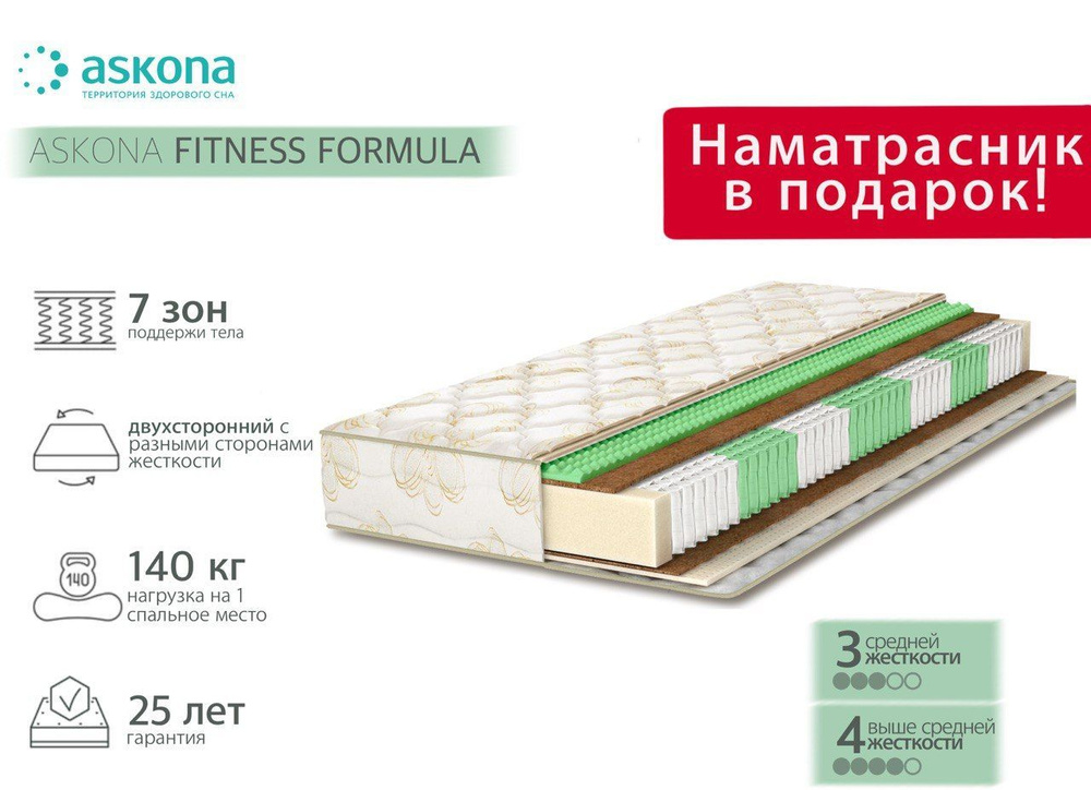 Матрас askona fitness formula