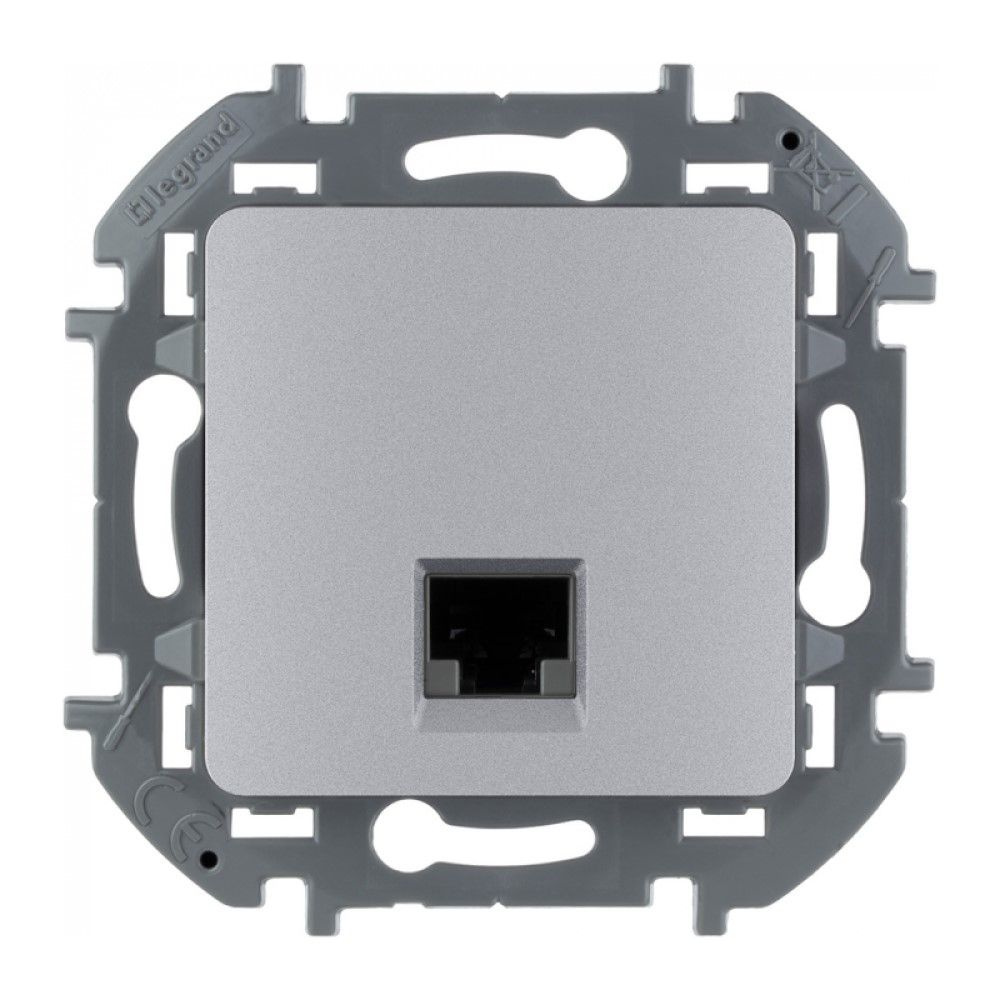 Розетка компьютерная Legrand Инспирия RJ45 без рамки алюминий - купить ...