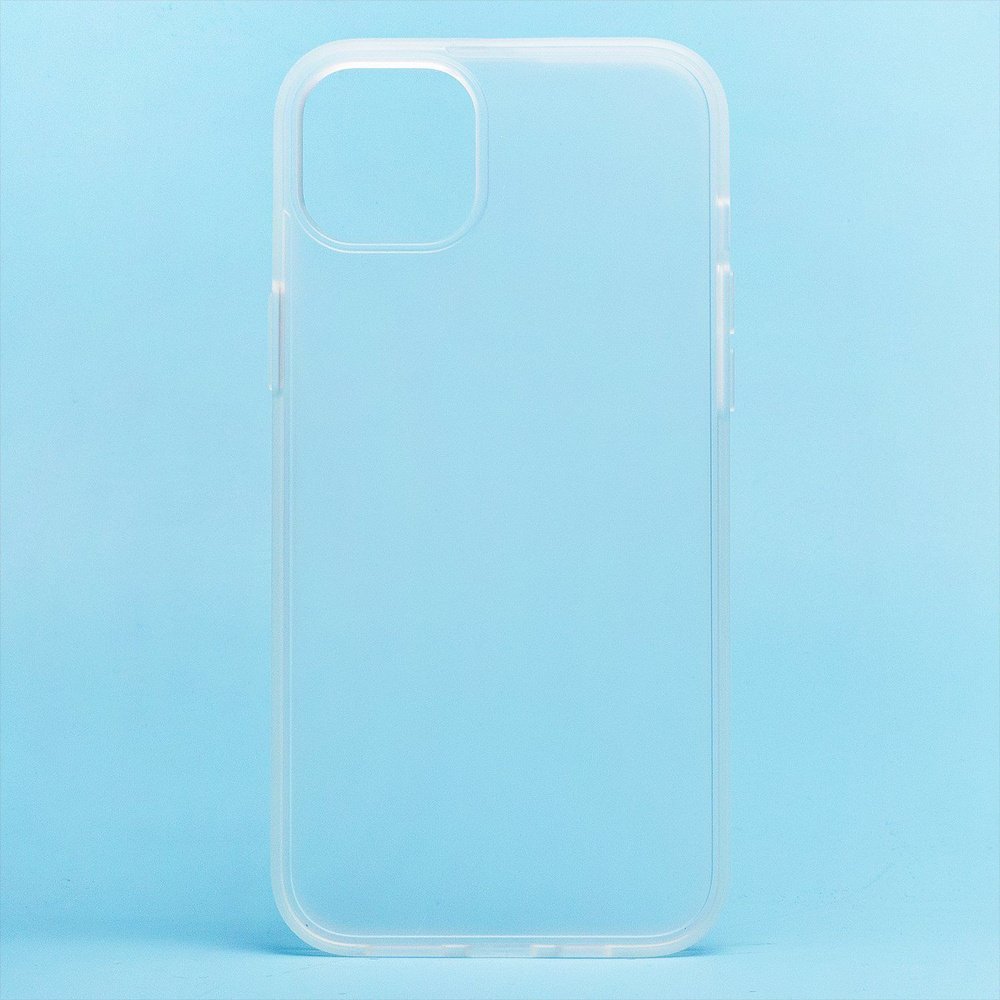 Чехол для iPhone 14 Plus Waston пластиковый <прозрачно-серебристый> #1