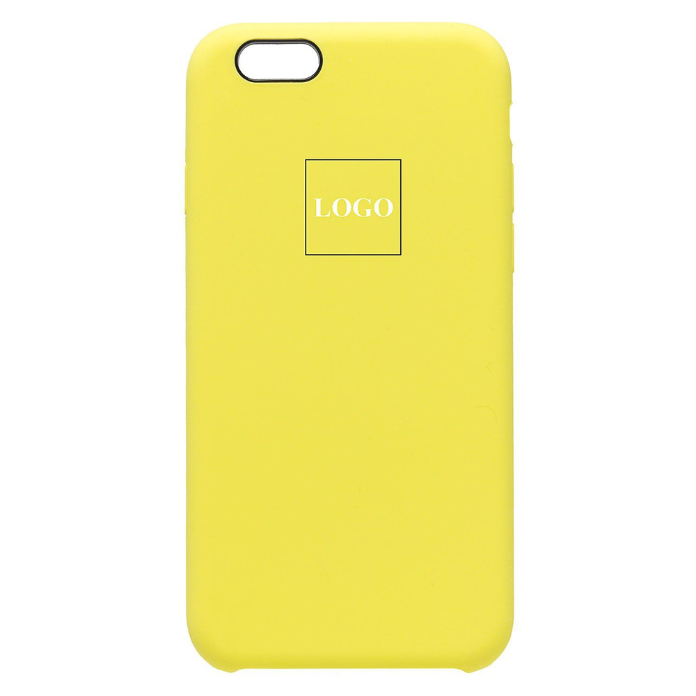 Чехол iPhone 6, iPhone 6s силиконовый Soft Touch <лимонный> (премиум) #1