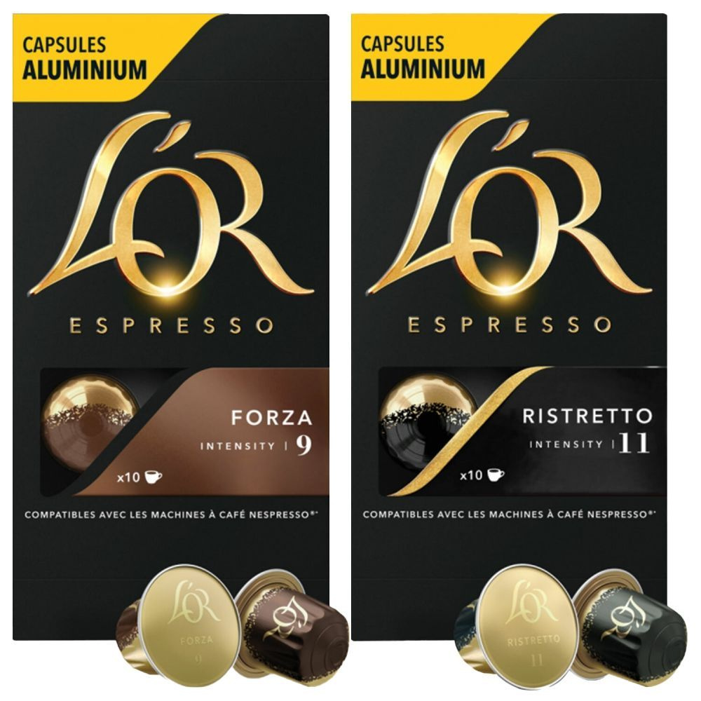 Кофе в алюминиевых капсулах L'OR Espresso Forza + Кофе в алюминиевых капсулах L'OR Espresso Ristretto #1