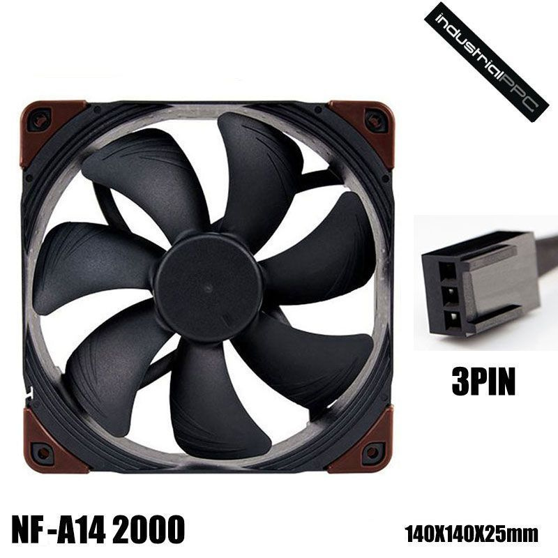 Корпусный вентилятор Noctua NF-A14 industrialPP 2000 - купить кулер по ...
