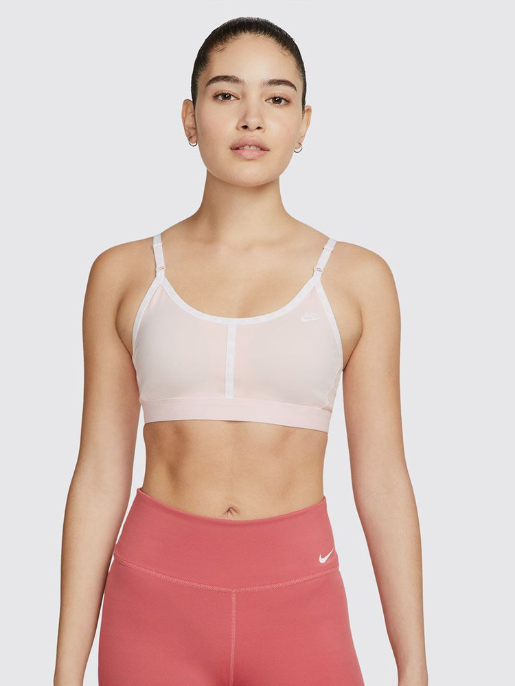 Nike indy logo bra pink hotsell