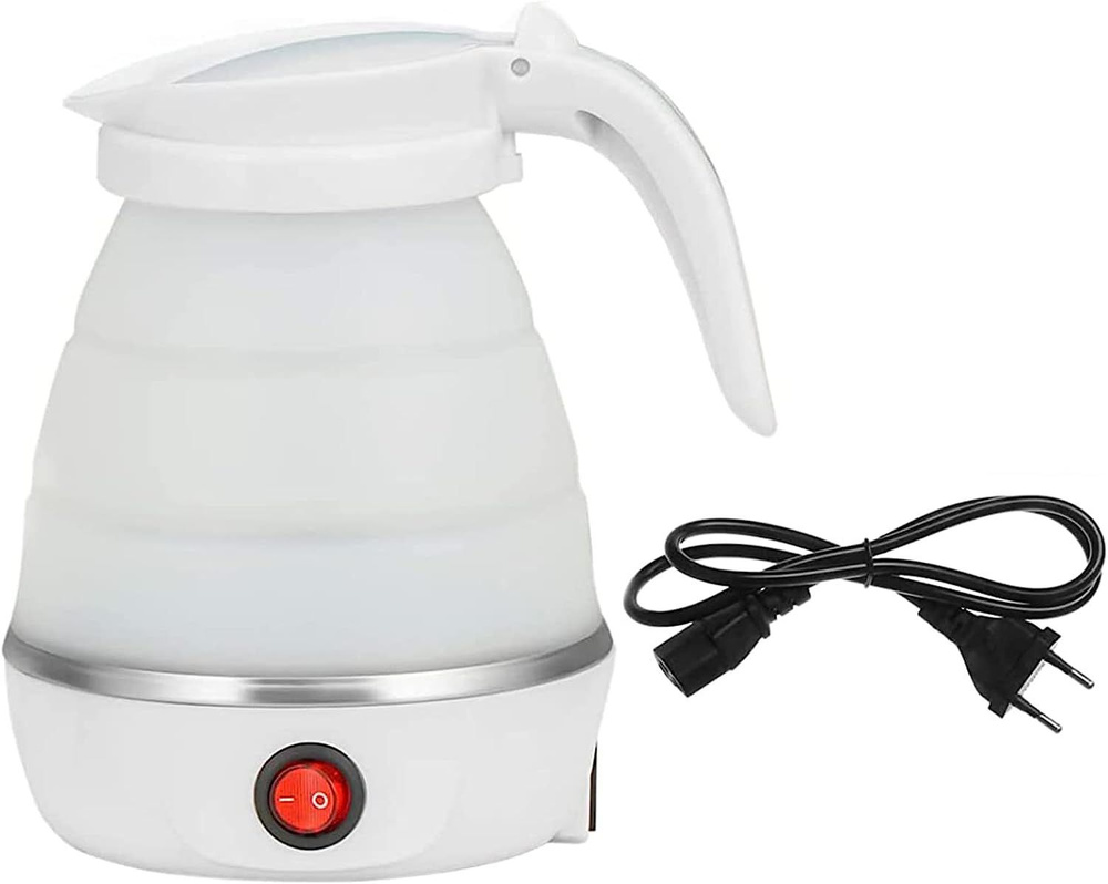 Электрический чайник Folding electric kettle-600ml-white, белый #1