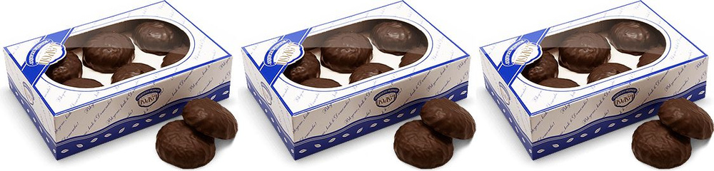 Зефир Полет в темной шоколадной глазури, комплект: 3 упаковки по 500 г  #1