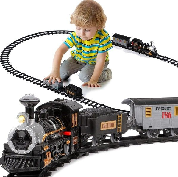 Electric toy store train set