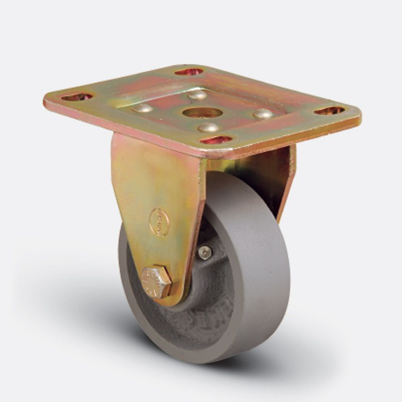 Термостойкое чугунное колесо неповоротное D 80 мм до 200 кг EMES ED02VKV80X30  #1