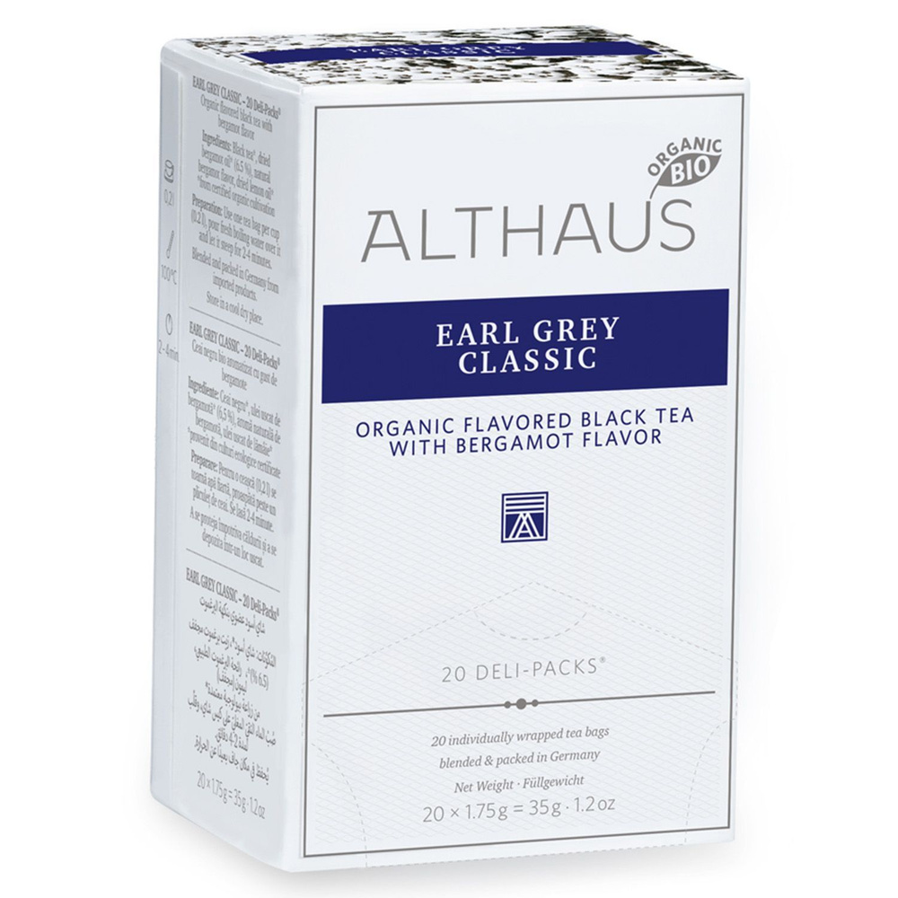 Чай чёрный Althaus Earl Grey Classic, в пакетиках 20х1,75г. #1