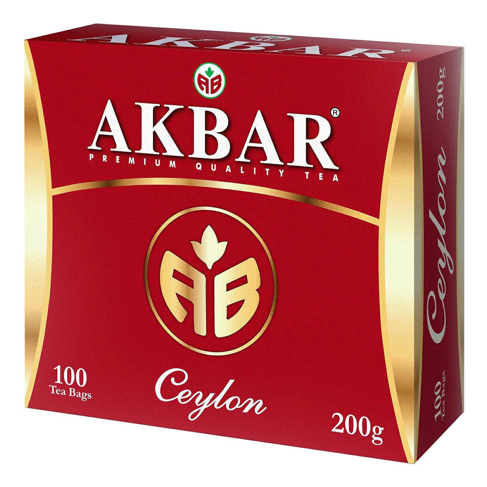 Чай черный Akbar ceylon в пакетиках 2 г х 100 шт #1